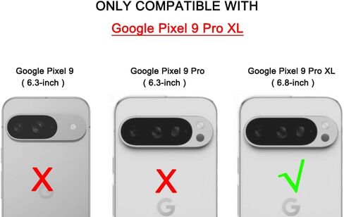 حافظة محفظة Kowauri لهاتف Google Pixel 9 Pro XL، محفظة جلدية قابلة للطي بسحاب مع حامل بطاقة وحزام معصم قابل للفصل حافظة خلفية واقية مضادة للصدمات لهاتف Google Pixel 9 Pro XL (وردي) in Saudi Arabia
