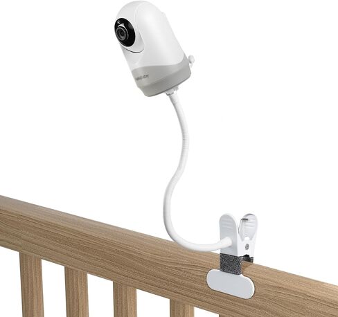 Flexible Clip Clamp Mount Compatible with HelloBaby HB6550/HB65/HB6550 pro/HB66/HB248 - Baby Monitor Holder/Shelf/Stand for Crib Nursery 360° in Saudi Arabia
