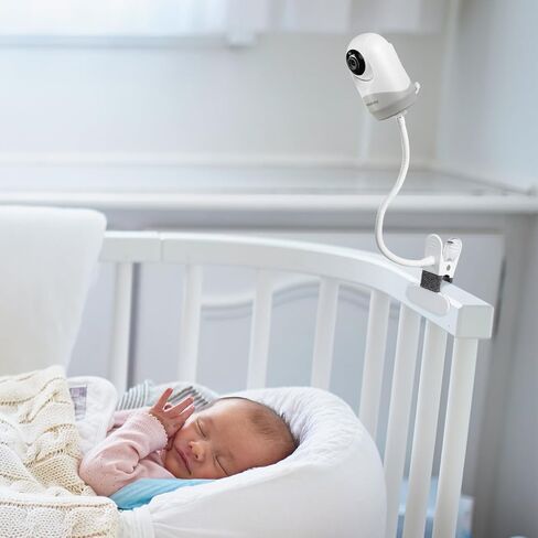 Flexible Clip Clamp Mount Compatible with HelloBaby HB6550/HB65/HB6550 pro/HB66/HB248 - Baby Monitor Holder/Shelf/Stand for Crib Nursery 360° in Saudi Arabia