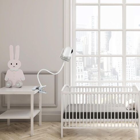 Flexible Clip Clamp Mount Compatible with HelloBaby HB6550/HB65/HB6550 pro/HB66/HB248 - Baby Monitor Holder/Shelf/Stand for Crib Nursery 360° in Saudi Arabia