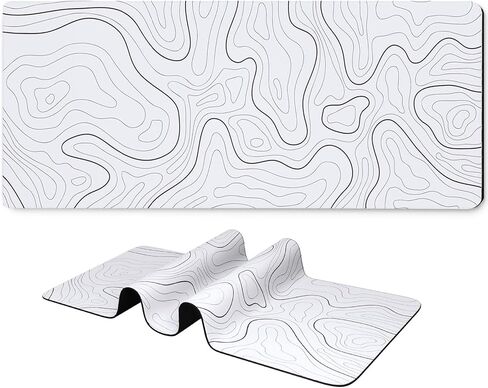 Gaming Mouse Pad with Cute Frog, Extended Large Mousepad for Desk, Kawaii Anime Design with Non-Slip Base 31.5 x 11.8 in, Stitched Edges for Gaming and Office Work in Saudi Arabia