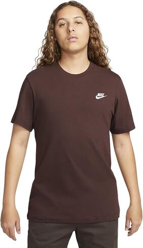 Nike Men's Sportswear Club T-Shirt (as1, Alpha, m, Regular, Regular, Earth) in Saudi Arabia