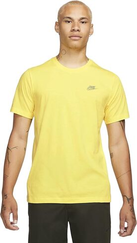 Nike Men's Sportswear Club T-Shirt (as1, Alpha, m, Regular, Regular, Earth) in Saudi Arabia