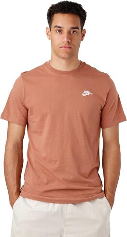 Nike Men's Sportswear Club T-Shirt (as1, Alpha, m, Regular, Regular, Earth) in Saudi Arabia