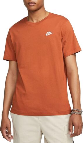 Nike Men's Sportswear Club T-Shirt (as1, Alpha, m, Regular, Regular, Earth) in Saudi Arabia