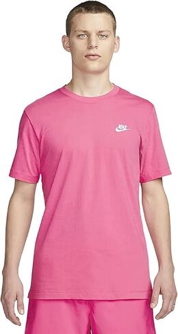 Nike Men's Sportswear Club T-Shirt (as1, Alpha, m, Regular, Regular, Earth) in Saudi Arabia