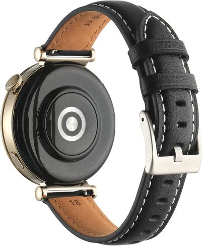 سوار ساعة جلدي متوافق مع ساعة Huawei Watch GT 4 حزام ساعة 18 ملم بإبزيم من الفولاذ المقاوم للصدأ قابل للتعديل مخصص لساعة Huawei Watch GT 4 (41 ملم) in Saudi Arabia