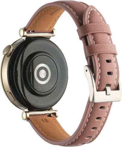 سوار ساعة جلدي متوافق مع ساعة Huawei Watch GT 4 حزام ساعة 18 ملم بإبزيم من الفولاذ المقاوم للصدأ قابل للتعديل مخصص لساعة Huawei Watch GT 4 (41 ملم) in Saudi Arabia