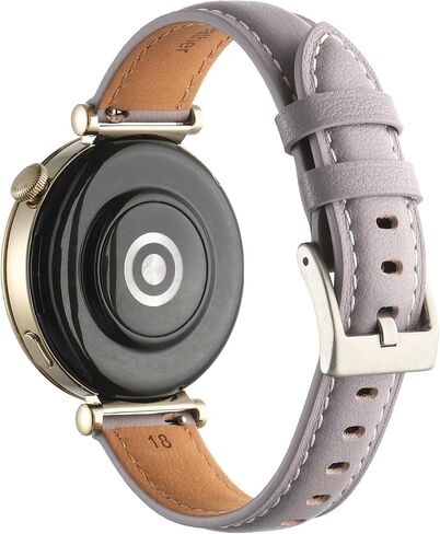 سوار ساعة جلدي متوافق مع ساعة Huawei Watch GT 4 حزام ساعة 18 ملم بإبزيم من الفولاذ المقاوم للصدأ قابل للتعديل مخصص لساعة Huawei Watch GT 4 (41 ملم) in Saudi Arabia