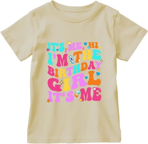 Girls Birthday T-Shirts for Birthday Gift Shirts Girls Birthday Party Graphic Tees Outfits Gifts 1-7 Years in Saudi Arabia