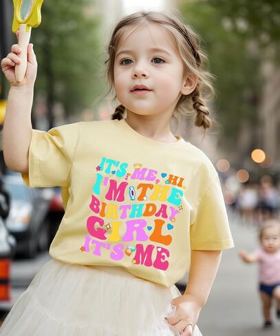 Girls Birthday T-Shirts for Birthday Gift Shirts Girls Birthday Party Graphic Tees Outfits Gifts 1-7 Years in Saudi Arabia