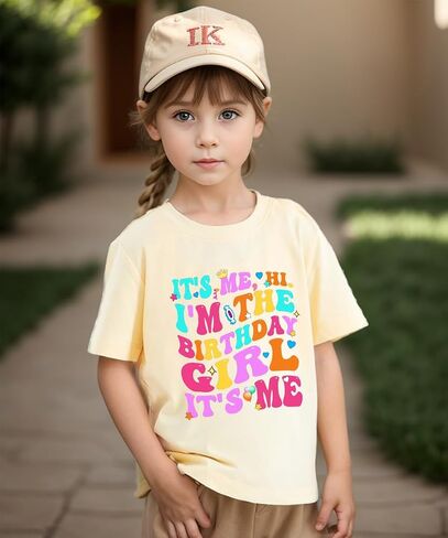 Girls Birthday T-Shirts for Birthday Gift Shirts Girls Birthday Party Graphic Tees Outfits Gifts 1-7 Years in Saudi Arabia