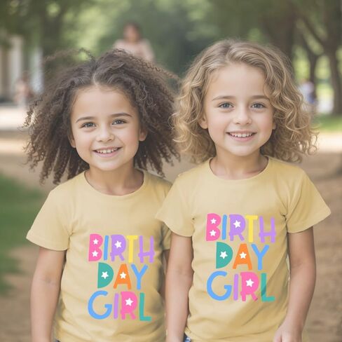 Girls Birthday T-Shirts for Birthday Gift Shirts Girls Birthday Party Graphic Tees Outfits Gifts 1-7 Years in Saudi Arabia