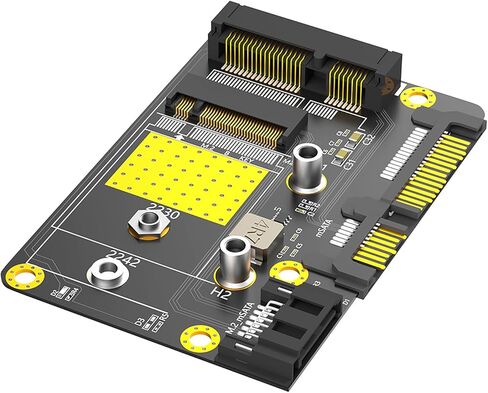 محول 2 في 1 M.2 NGFF B-Key & mSATA SSD إلى SATA 3.0 محول (Msata/M.2(NGFF) SSD إلى SATA3) in Kuwait