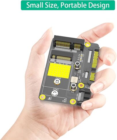 محول 2 في 1 M.2 NGFF B-Key & mSATA SSD إلى SATA 3.0 محول (Msata/M.2(NGFF) SSD إلى SATA3) in Kuwait