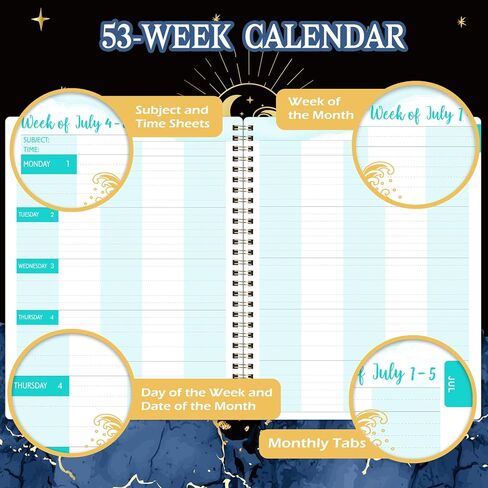 Teacher Planner 2024-2025 - Academic Planner from July 2024 - June 2025, 8'' x 10'', Lesson Plan Book, Weekly & Monthly Lesson Planner with Quotes in Saudi Arabia