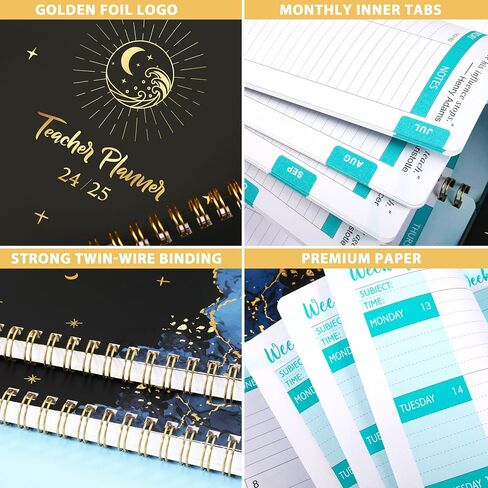 Teacher Planner 2024-2025 - Academic Planner from July 2024 - June 2025, 8'' x 10'', Lesson Plan Book, Weekly & Monthly Lesson Planner with Quotes in Saudi Arabia
