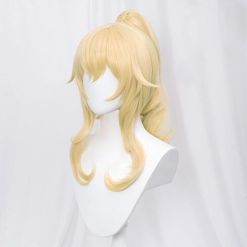 Genshin Impact Mondstadt Witch Astrologist Mona Megistus COS wig Purple hair Double ponytail women's cosplay wig Halloween,Christmas,Comic Con,You Tube Cross dressing used Attached wig cap in Saudi Arabia