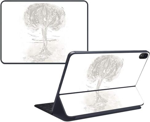 MightySkins Skin Compatible with Apple iPad Pro Smart Keyboard 11" (2018) - Use Your Brain - Protective, Durable, and Unique Vinyl Decal wrap Cover - Easy to Apply, Remove - Made in The USA in Kuwait