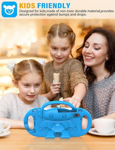 SUPLIK Kids Case for Samsung Galaxy Tab A7 Lite 8.7" 2021 & Galaxy Tab A9 8.7-inch 2023 Tablets, Shockproof Durable Cover with Shoulder Strap Handle Stand for Kids, Pink in Saudi Arabia