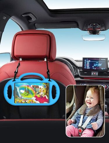 SUPLIK Kids Case for Samsung Galaxy Tab A7 Lite 8.7" 2021 & Galaxy Tab A9 8.7-inch 2023 Tablets, Shockproof Durable Cover with Shoulder Strap Handle Stand for Kids, Pink in Saudi Arabia