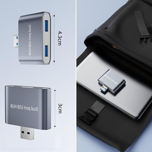 موزع USB، مقسم USB للكمبيوتر المحمول، موسع USB 4 منافذ 2.0 للكمبيوتر الشخصي، ماك، ماك بوك، الكمبيوتر اللوحي، علامة التبويب، الكاميرا، لوحة المفاتيح، الماوس in Kuwait