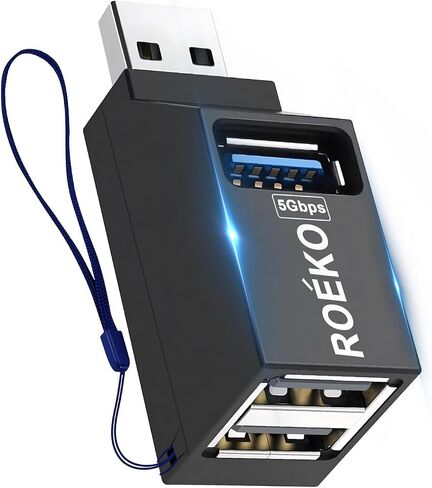 موزع USB، مقسم USB للكمبيوتر المحمول، موسع USB 4 منافذ 2.0 للكمبيوتر الشخصي، ماك، ماك بوك، الكمبيوتر اللوحي، علامة التبويب، الكاميرا، لوحة المفاتيح، الماوس in Kuwait