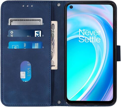 OnePlus Nord CE 2 Lite 5G Case,PU Leather Wallet Case,Credit Cards Holder Kickstand Shockproof Flip Magnetic Protection Men Women Lady Phone Case for OnePlus Nord CE 2 Lite 5G Blue YBS in Kuwait