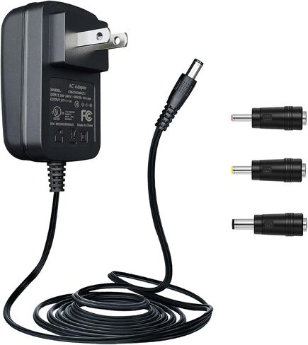 UL Listed 15V 1A Universal Power Supply Adapter with 3 Tips, AC to DC 15V 100mA~1000mA 15W Wall Charger, 5ft/1.5M Long Power Supply Cord for Litter Robot, Car Jump Starter and More DC 15V Devices in Saudi Arabia
