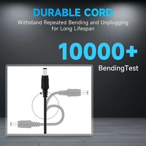 محول إمداد طاقة عالمي 15 فولت 1 أمبير مدرج في قائمة UL مع 3 أطراف، تيار متردد إلى تيار مستمر 15 فولت 100 مللي أمبير ~ 1000 مللي أمبير شاحن حائط 15 وات، سلك إمداد طاقة طويل 5 أقدام/1.5 متر لروبوت الفضلات، مشغل قفز السيارة والمزيد من أجهزة تيار مستمر 15 فول in Kuwait