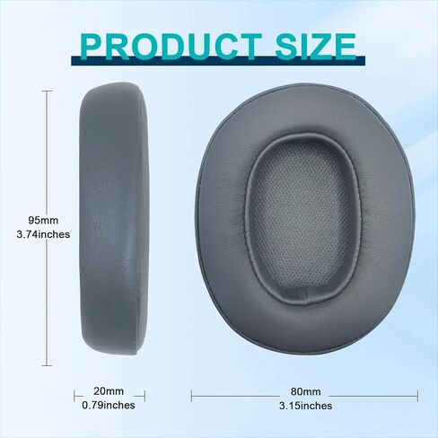 Replacement Ear Pads for Skullcandy Crusher Wireless/Evo/ANC Hesh 3/EVO/ANC, Headphones Ear Cushions, Headset Earpads, Ear Cups Cover-Burgundy in Saudi Arabia