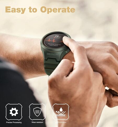 Dexnor لساعة Galaxy Watch 5 Pro Band مع حافظة 45 مم (2022)، [حزام مدمج قابل للتعديل وحافة مرتفعة] غطاء متين من الدرجة العسكرية مقاوم للصدمات مع حزام لساعة Samsung Watch 5 Pro-45 مم للنساء والرجال in Kuwait