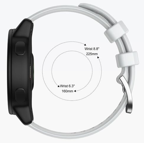 العصابات المتوافقة مع Garmin Venu 2 Plus/Venu Sq/Venu/Vivoactive 3 Watch Band Women Men، حزام استبدال رياضي من السيليكون الناعم لـ Garmin Vivomove Sport، Forerunner 645/245 ساعة ذكية in Kuwait