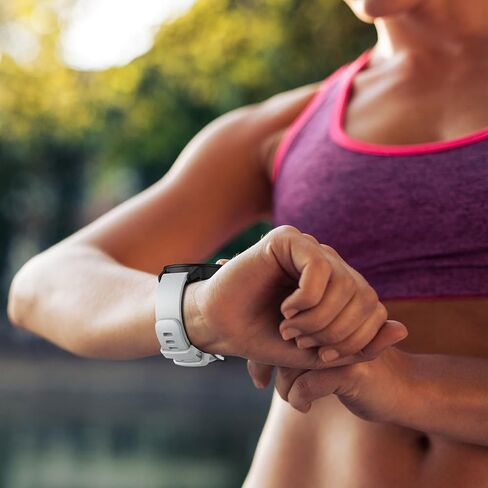 العصابات المتوافقة مع Garmin Venu 2 Plus/Venu Sq/Venu/Vivoactive 3 Watch Band Women Men، حزام استبدال رياضي من السيليكون الناعم لـ Garmin Vivomove Sport، Forerunner 645/245 ساعة ذكية in Kuwait