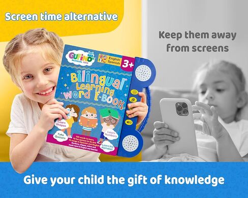 Bilingual Preschool Learning Activities with 2 Dry Erase Markers, Great Toddler Learning Activities. Reusable Spanish and English Preschool Workbook Homeschool Supplies in Kuwait