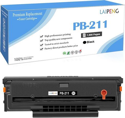 PB-211 PB211 PB 211E PB-211EV PB 211EV Compatible Toner Cartridge 1600 Pages for P2500W P2502W P2207 M6550 M6500NW M6550NW M6600 M6600NW M6602NW M6552 M6552NW M6602N Printers (Black,1-Pack) in Kuwait