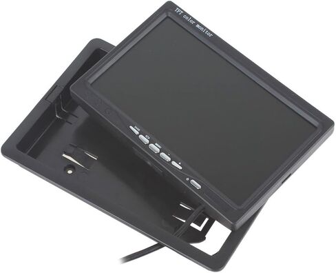 7 Inch Tft-lcd Car Monitor 2 Video Input Car Rearview Headrest Monitor DVD VCR Monitor with Remote and Stand & Support Rotating the Screen 800480rgb 8pin Connect in Saudi Arabia