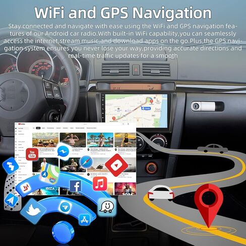 2+64G Car Radio for Mazda 3 2004-2009 - Wireless Carplay & Android Auto - 9 Inch Android 13 Stereo with WiFi/EQ/GPS + AHD Rear View Camera in Saudi Arabia
