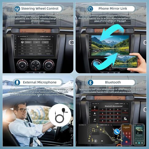 2+64G Car Radio for Mazda 3 2004-2009 - Wireless Carplay & Android Auto - 9 Inch Android 13 Stereo with WiFi/EQ/GPS + AHD Rear View Camera in Saudi Arabia