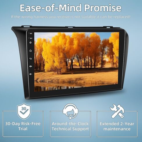 2+64G Car Radio for Mazda 3 2004-2009 - Wireless Carplay & Android Auto - 9 Inch Android 13 Stereo with WiFi/EQ/GPS + AHD Rear View Camera in Saudi Arabia