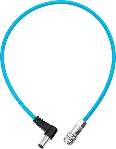 KONDOR BLUE 14" DC Male 5.5/2.5 to 2-Pin Weipu Style Braided Power Supply Cable | Compatible with many DC plug battery options including BMPCC 4K/6K, The Sony NP series, and MOZA Air 2 | Blue in Kuwait