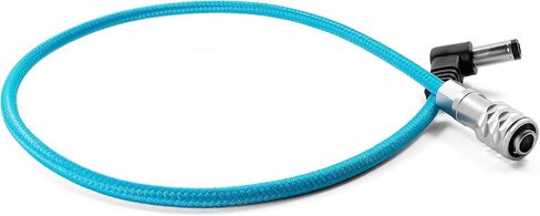 KONDOR BLUE 14" DC Male 5.5/2.5 to 2-Pin Weipu Style Braided Power Supply Cable | Compatible with many DC plug battery options including BMPCC 4K/6K, The Sony NP series, and MOZA Air 2 | Blue in Kuwait