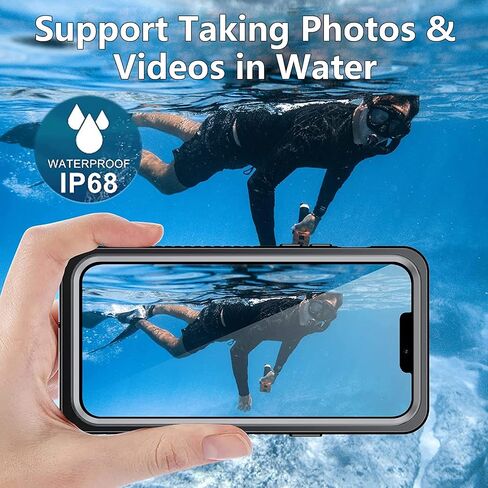 Clear iPhone 14 Plus Case,with Screen Protector,Waterproof iPhone 14 Plus Protective Case for Men Women,Apple iPhone 14 Plus Phone Case Heavy Duty Shock Proof in Saudi Arabia