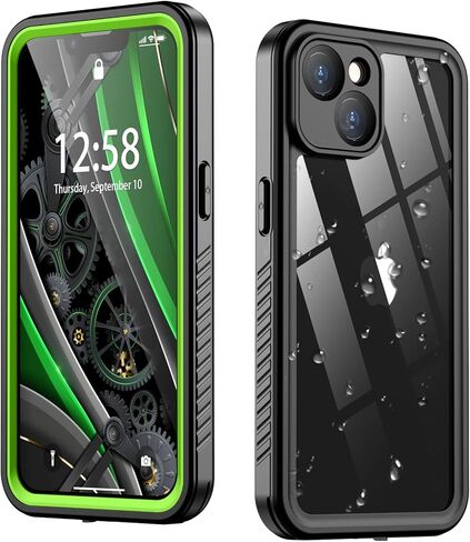 Clear iPhone 14 Plus Case,with Screen Protector,Waterproof iPhone 14 Plus Protective Case for Men Women,Apple iPhone 14 Plus Phone Case Heavy Duty Shock Proof in Saudi Arabia