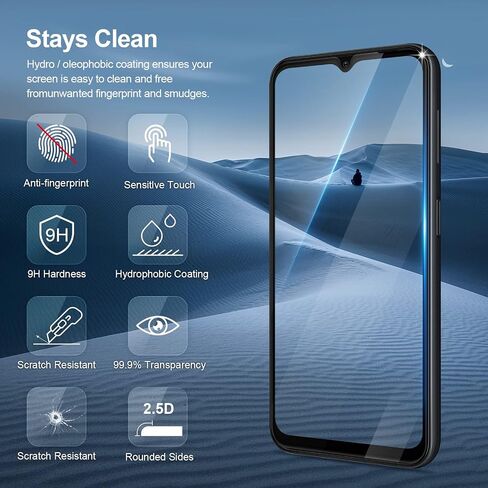 واقي شاشة GiiYoon-3 PACK لهاتف Samsung Galaxy A15 من الزجاج المقسى [تغطية كاملة عالية الدقة] [سهلة التركيب] [مقاوم للخدش] [صلابة 9H] طبقة واقية in Kuwait