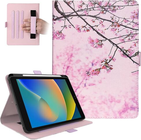 حافظة Dteck مقاس 10.5 بوصة لجهاز iPad Air 2019 (الجيل الثالث، A2152 A2123 A2153) / iPad Pro 2017 (A1701 A1709) اللوحية - حافظة قابلة للطي بمحفظة ذكية مع تنبيه تلقائي للنوم/قلم لمس (فراشة أرجوانية) in Saudi Arabia