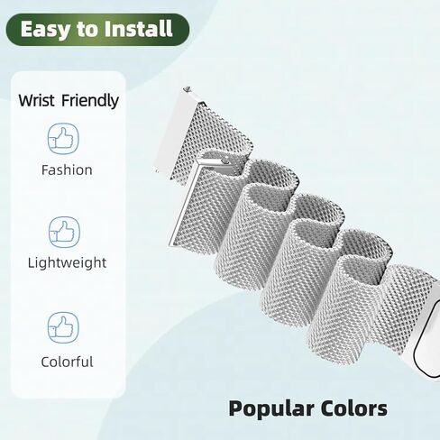 Compatible for Samsung Galaxy Active 2 40mm 44mm Watch Bands with TPU Case, Stainless Steel Mesh Loop Sports Wristband Replacement Straps Screen Protector Bumper Cover in Kuwait