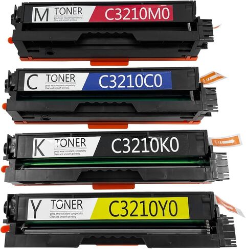 خراطيش حبر C3210K0 C3210C0 C3210M0 C3210Y0 (4 عبوات، 1BK/1C/1M/1Y) بديلة لـ Lexmark C3224dw C3326dw C3426dw MC3224dwe MC3224i MC3326adwe MC3326i MC3426adw MC3426 أنا (بدون رقاقة) in Kuwait