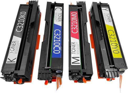 خراطيش حبر C3210K0 C3210C0 C3210M0 C3210Y0 (4 عبوات، 1BK/1C/1M/1Y) بديلة لـ Lexmark C3224dw C3326dw C3426dw MC3224dwe MC3224i MC3326adwe MC3326i MC3426adw MC3426 أنا (بدون رقاقة) in Kuwait