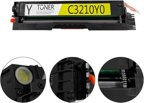 خراطيش حبر C3210K0 C3210C0 C3210M0 C3210Y0 (4 عبوات، 1BK/1C/1M/1Y) بديلة لـ Lexmark C3224dw C3326dw C3426dw MC3224dwe MC3224i MC3326adwe MC3326i MC3426adw MC3426 أنا (بدون رقاقة) in Kuwait